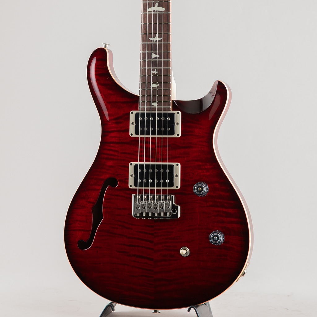 CE 24 Semi-Hollow Fire Red Burst