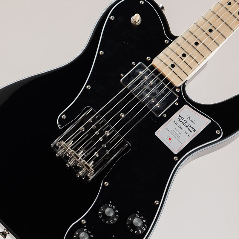 Made in Japan Traditional 70s Telecaster Custom/Black/Maple Fingerboard