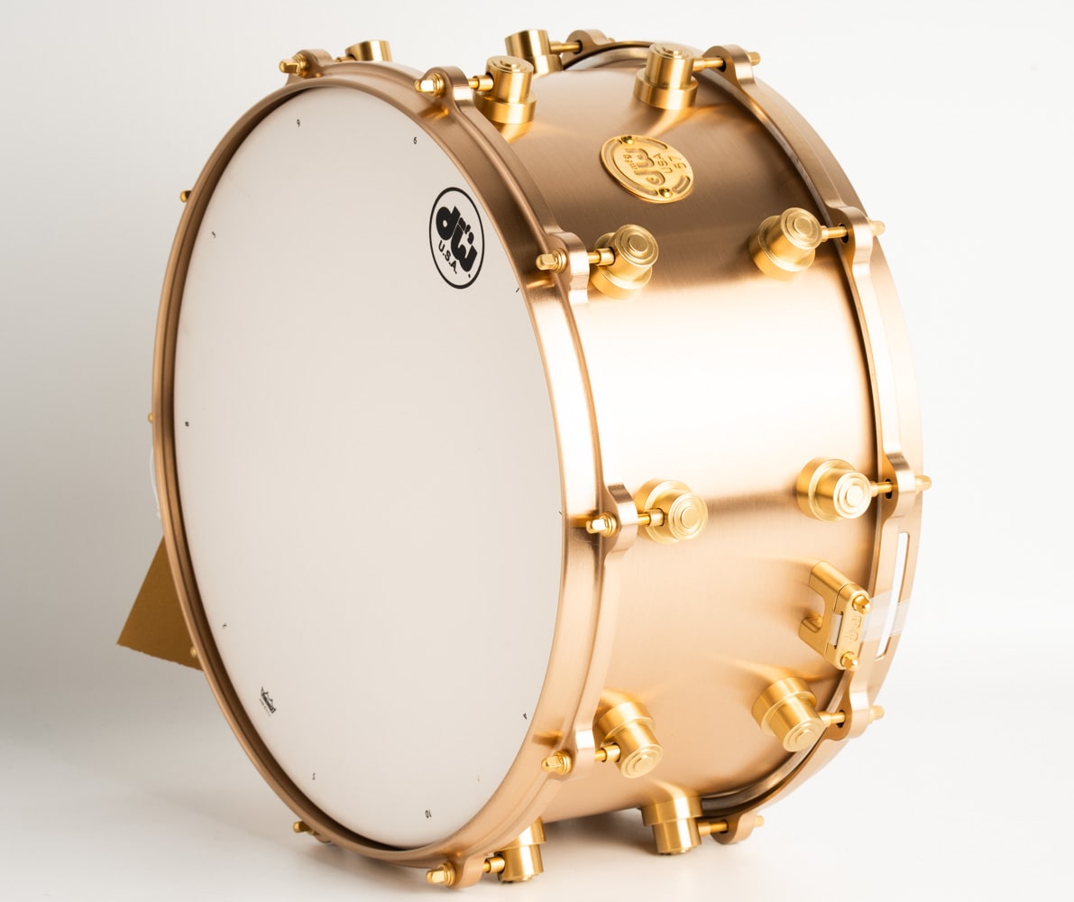 DRVZ0714STZ Limited MFG Snare Drum True Cast Bronze and Hardware