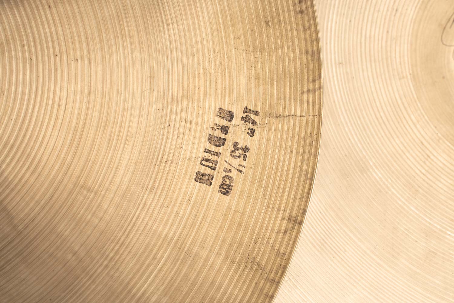 【VINTAGE】1959-66' K Zildjian Istanbul 14" HiHats Intermediate Stamp 789g/907g