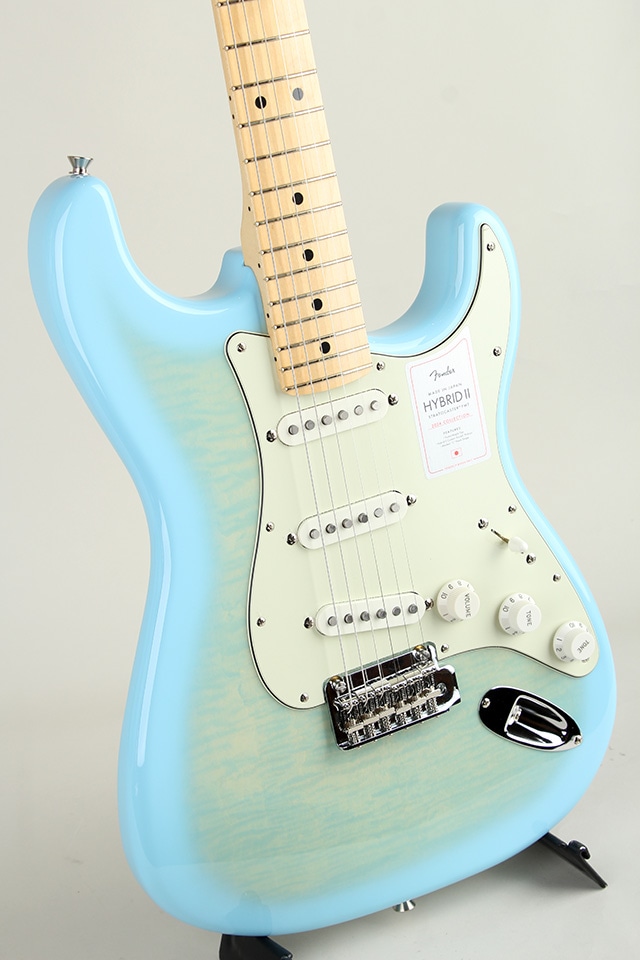 2024 Collection Made in Japan Hybrid II Stratocaster MN Flame Celeste Blue【S/N JD25008631】
