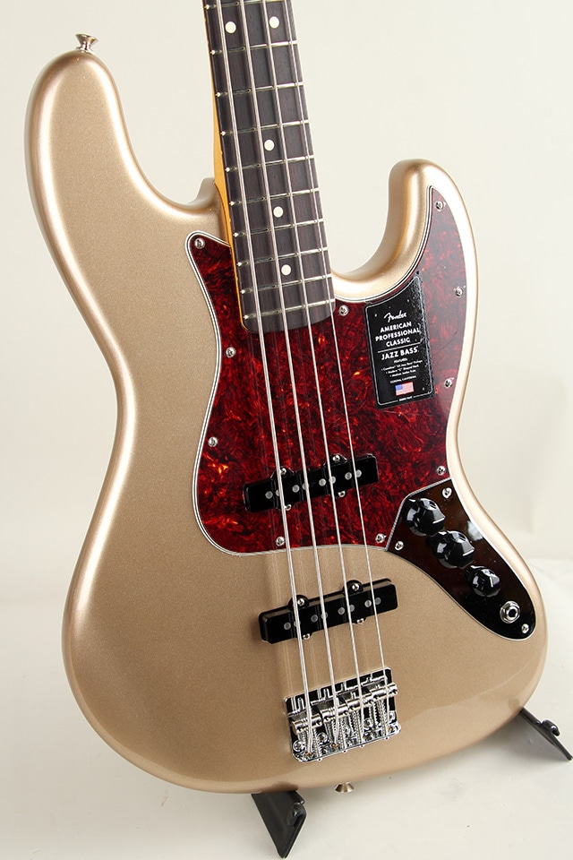 American Professional Classic Jazz Bass RW Faded Firemist Gold【S/N US25042703】