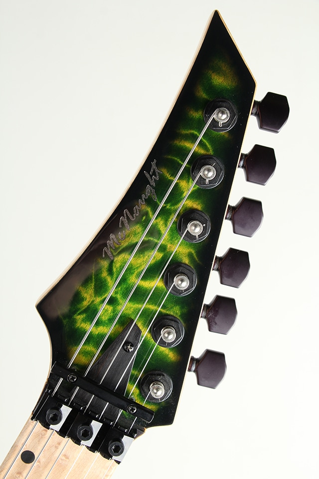 変形ギター エレキギター グリーンサンバースト　ノーブランド Nitrous Quilt Top Trans Green: エレキギター｜三木楽器公式通販サイト