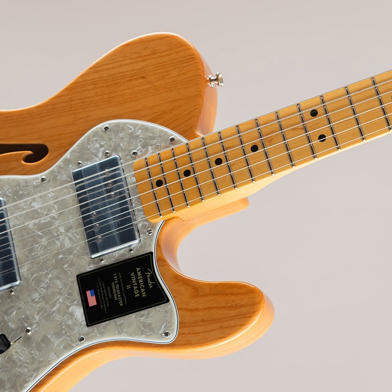 American Vintage II 1972 Telecaster Thinline /Aged Natural/Maple Fingerboard