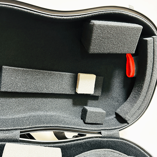 DAC デタッチャブルベルトロンボーン用セミハードケース『NX-BC』オフホワイト ホワイト Low Brass Center