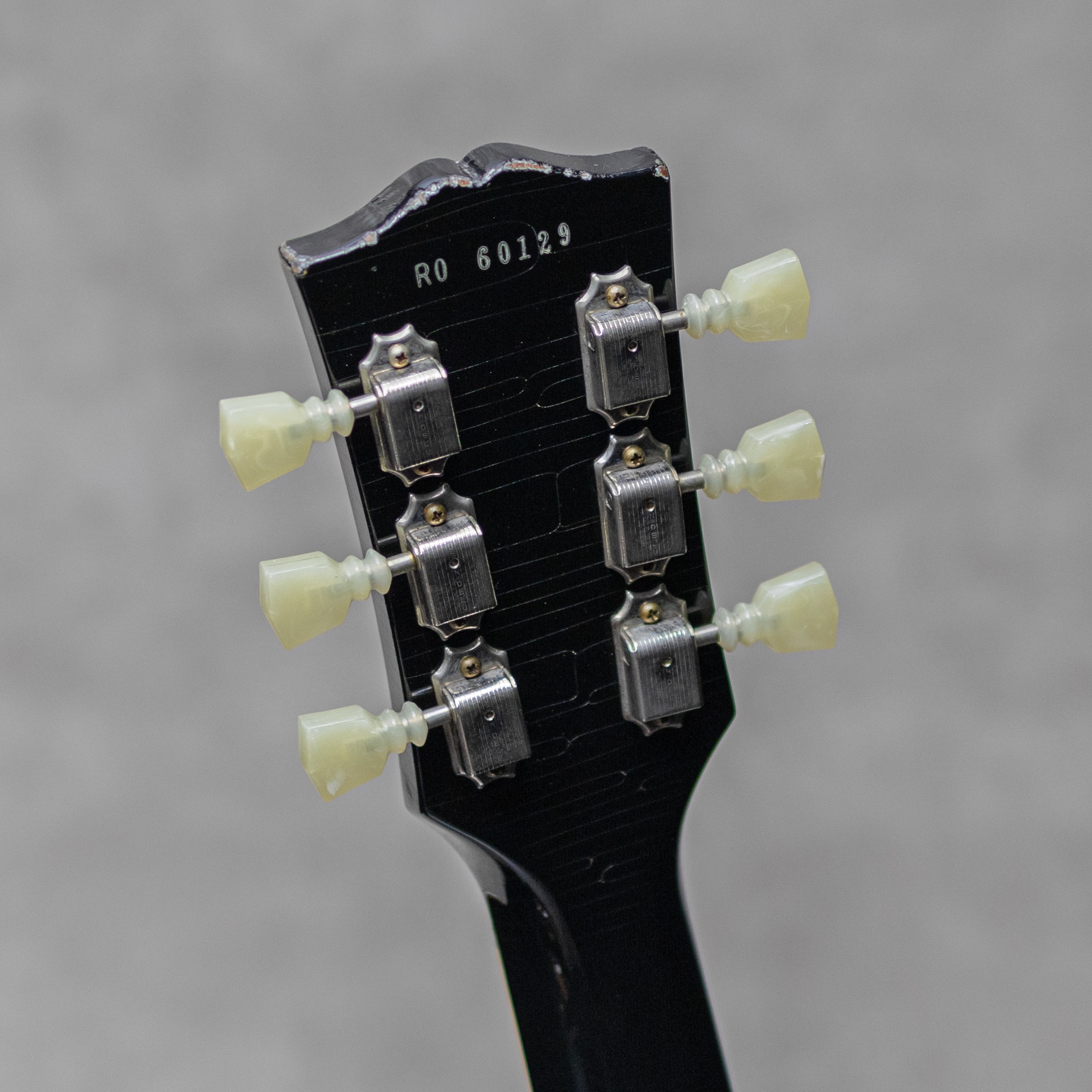 1960 Les Paul Lightly Aged Black Over Frost Blue / 2016