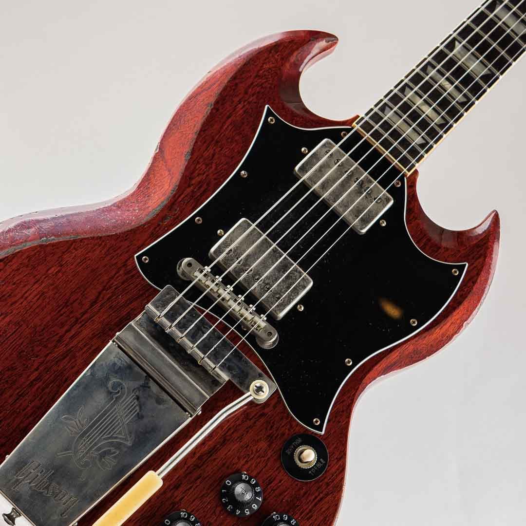Murphy Lab 1964 SG Standard Reissue Cherry Red w/Batwing Pickguard Maestro Vibrola Heavy Aged【S/N:505014】