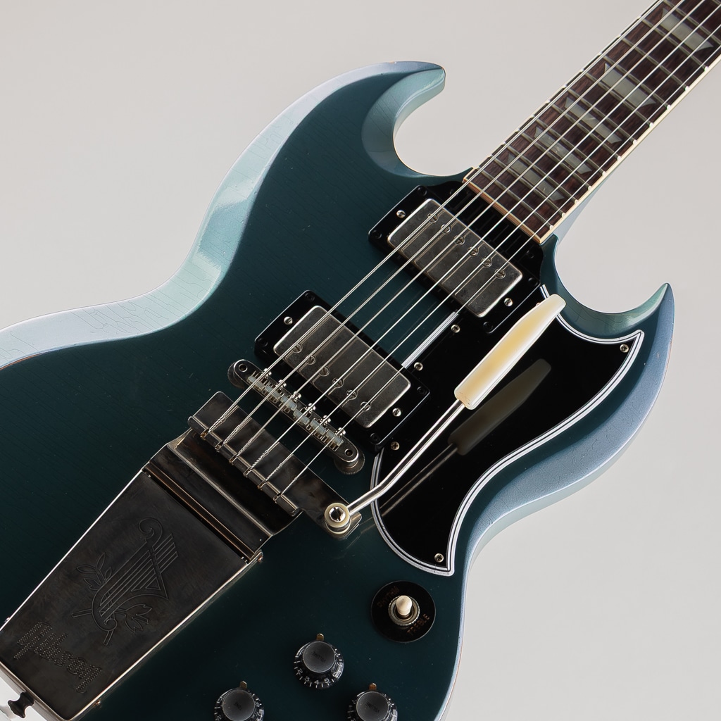 Murphy Lab 1964 SG Standard Reissue w/Maestro Vibrola Light Aged Antique Pelham Blue【S/N:601274】