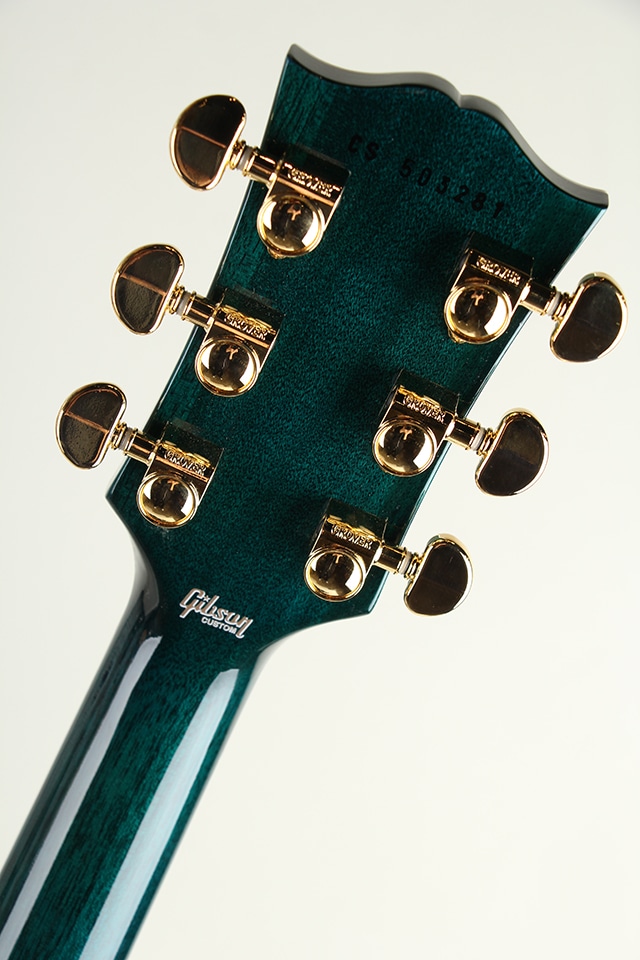 Les Paul Custom Figured Aqua Stripe Gloss S/N:CS503281 2025