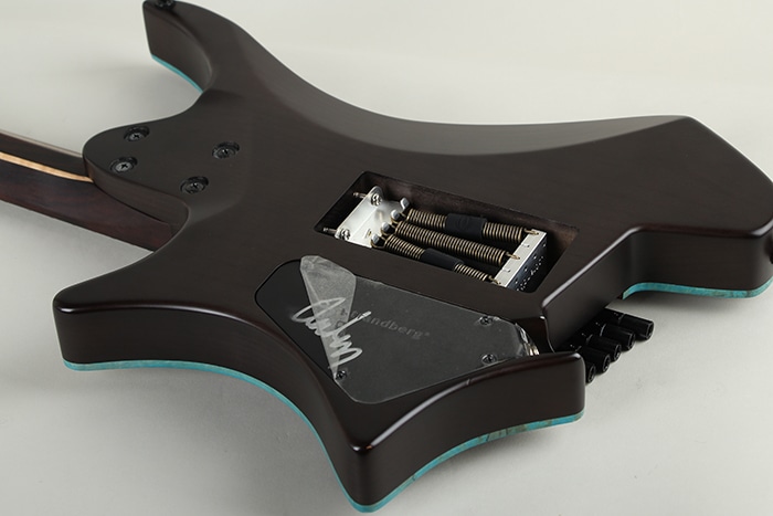 Boden J6 Custom Tremolo Spalted Maple Top Rosewood Neck Trans Black 2021