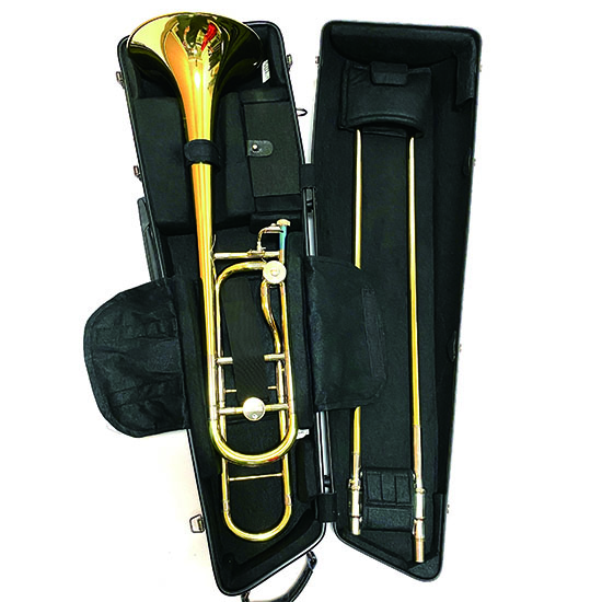 【新色入荷!】テナー/テナーバストロンボーン用ケース C.C.シャイニーケース ''Aero'' (エアロ)/サンドベージュ サンドベージュ Low Brass Center