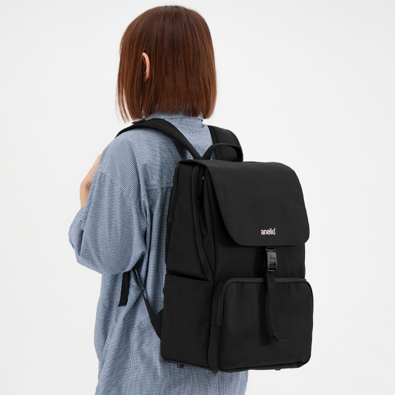 【3月6日発売 予約受付中】 anello x Pearl Flute ANL-FLB3 B ブラック フルートリュック フルートバッグ カバン