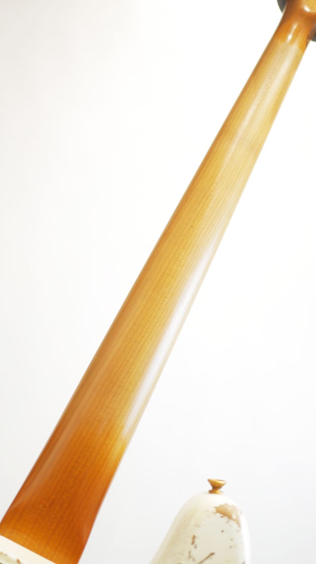 Master Built Series 1960 Jazz Bass Heavy Relic Olympic White by Jason Smith