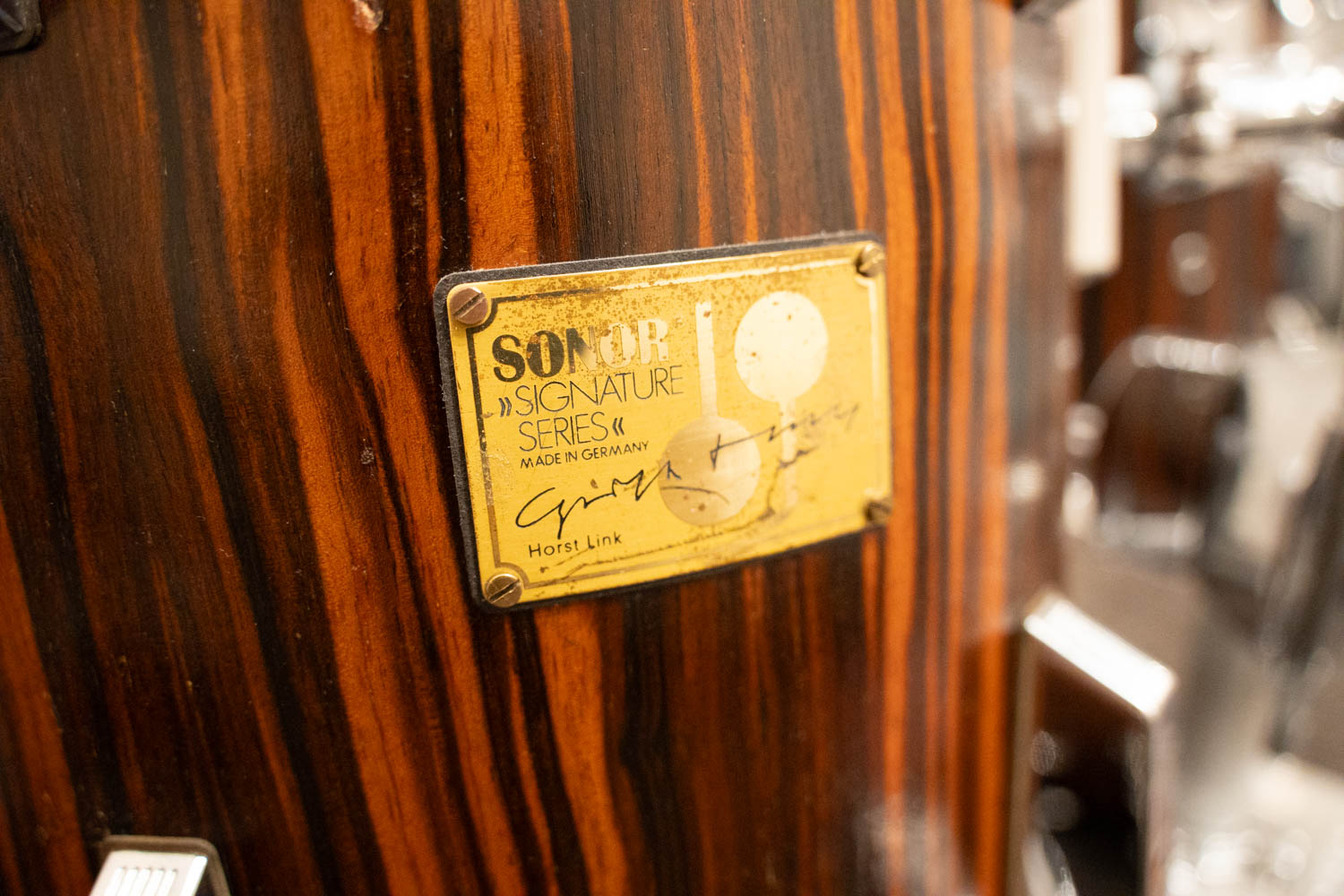 【VINTAGE】80's Signature Series Drum Set 18" 10" 12" 16" Makassar Ebony