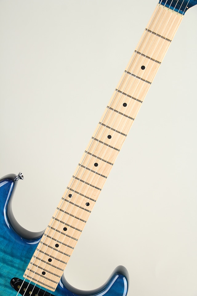 ST-6G Custom Drop Top Quilt / Alder Trans Blue Burst: エレキ