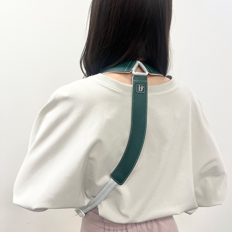 ブレステイキングサックスストラップ三木楽器200周年限定カラー【オーシャンブルー×ホワイト Lサイズ】 ホワイト L Wind Forest