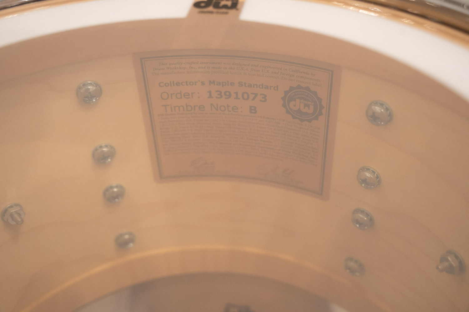 Collector's Pure Maple Series 4点セット Satin Oil Finish Honey 22" 10" 12" 16" Standard Shell Type