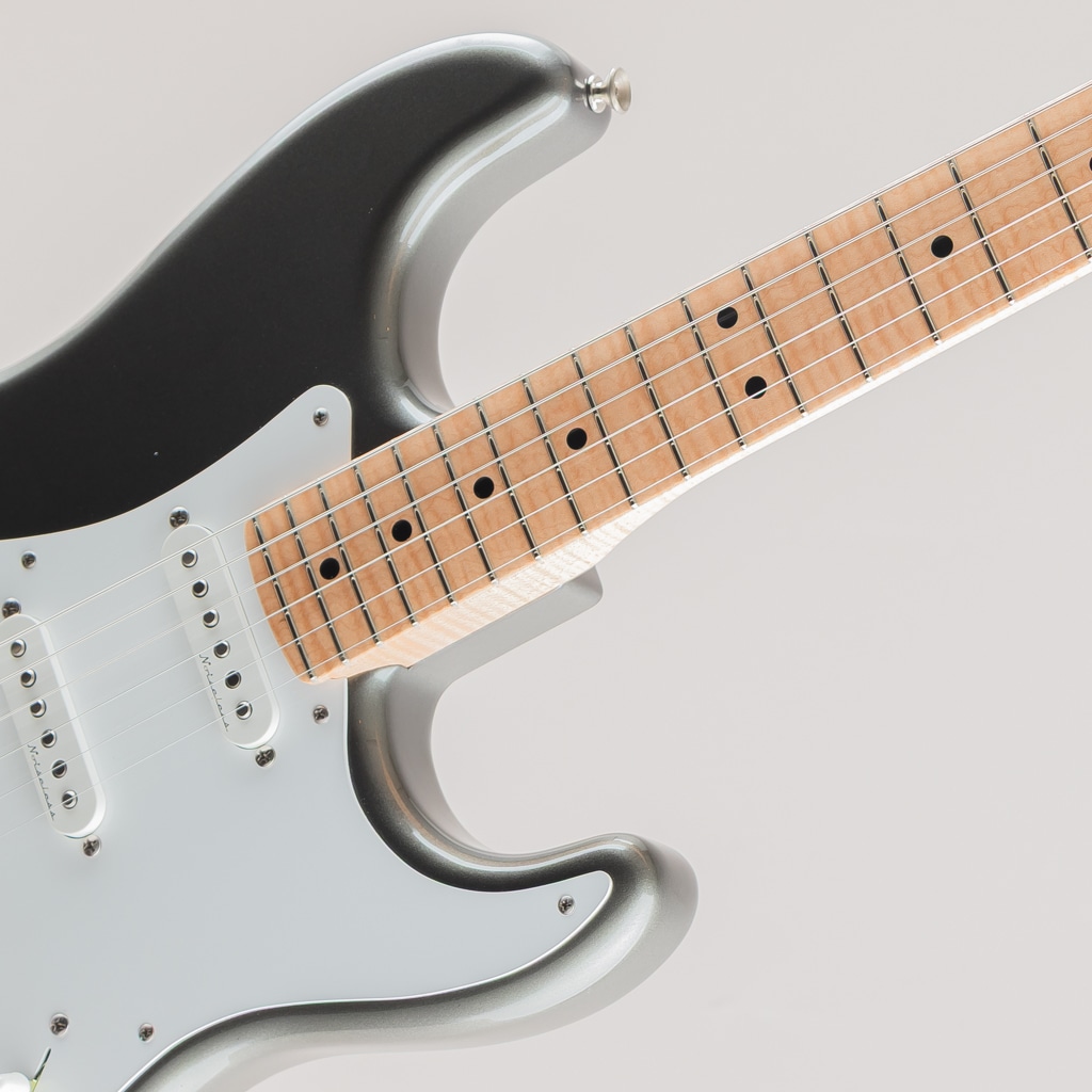 MBS Active Stratocaster NOS Pewter "EC" Style "5A Flame Maple Neck" 2021