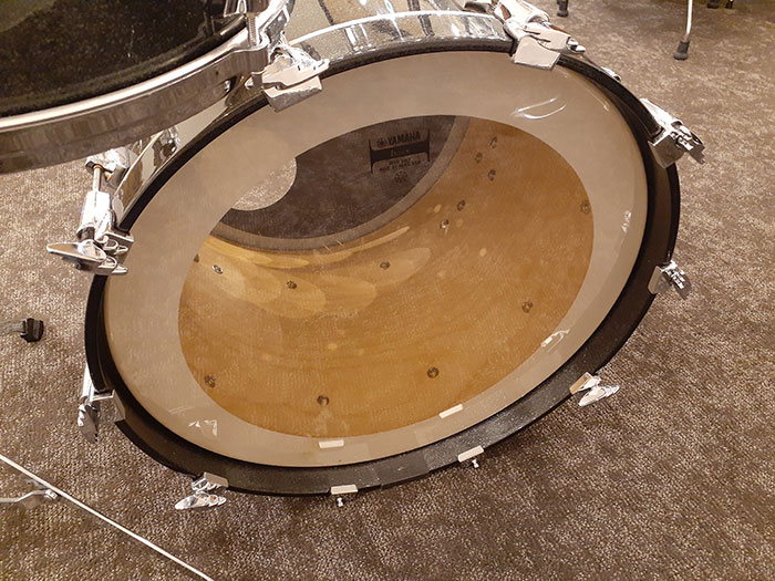 【YAMAHA製】スタンド付タムタム（口径：8in、10in）※オーダーメイド生成 美品中古・Made in Japan】Birch Custom Absolute Black Sparkle 3点
