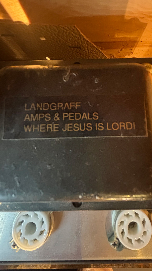 Landgraff Custom 50 Amplifier Proto-type