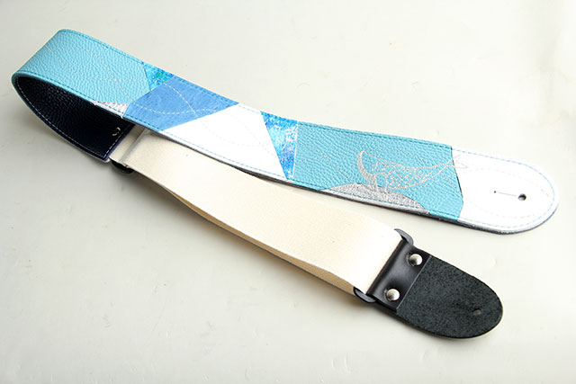 パッチワーク クジラブルー