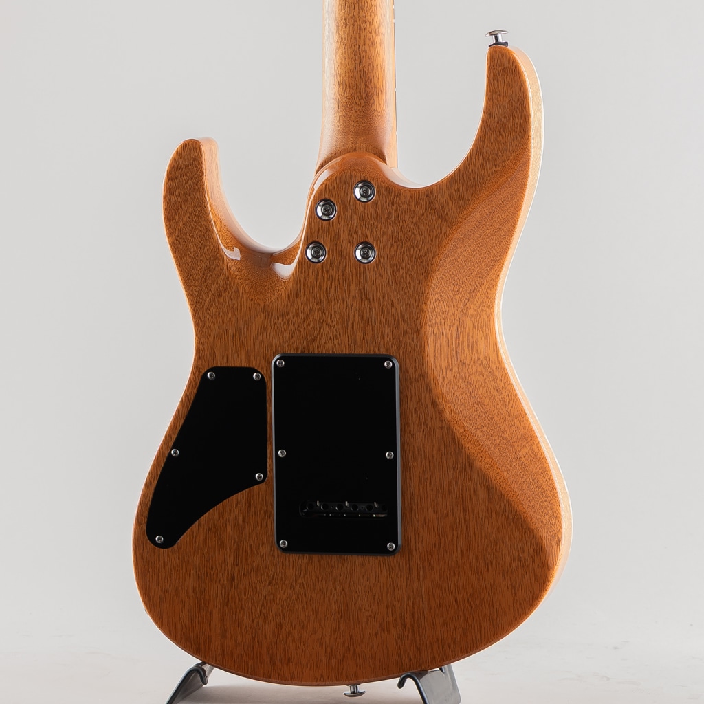 Custom Modern Carve Top Quilt Maple Top Bengal Burst w/Mahogany Body/Neck