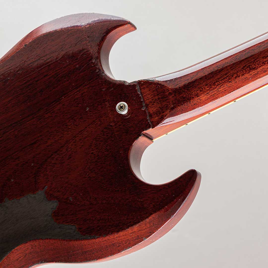 Murphy Lab 1964 SG Standard Reissue Cherry Red w/Batwing Pickguard Maestro Vibrola Heavy Aged【S/N:505014】