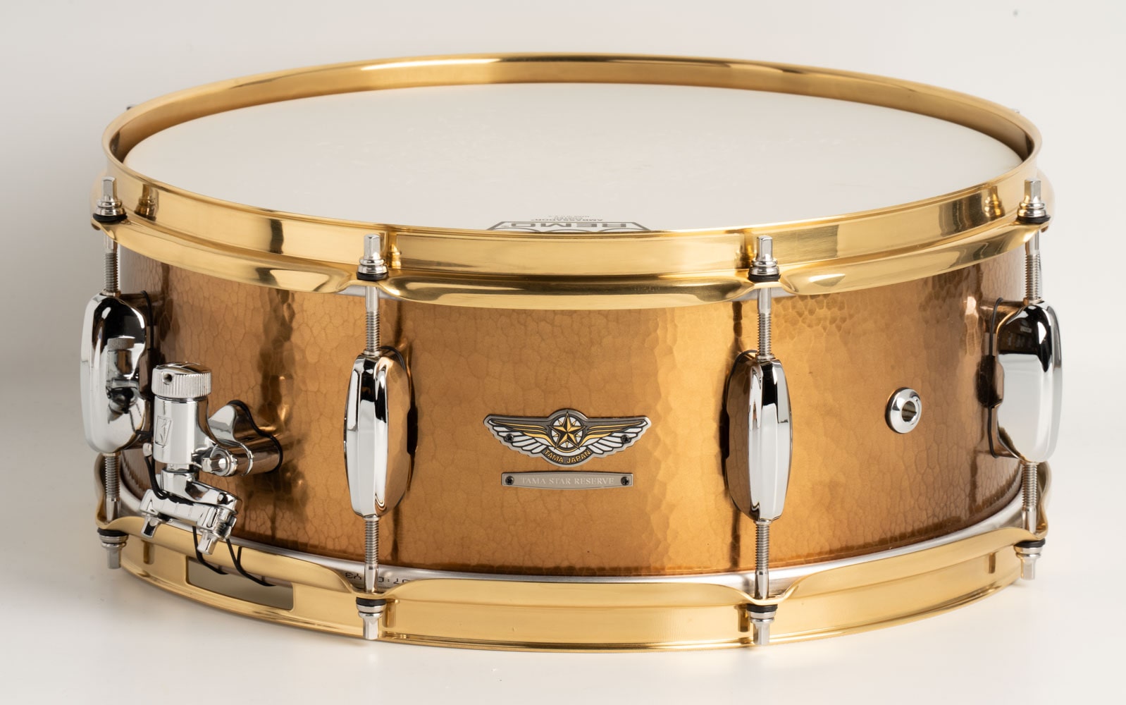 TBRS1455H STAR Reserve Snare Drum 14”x5.5” Hand Hammered Brass