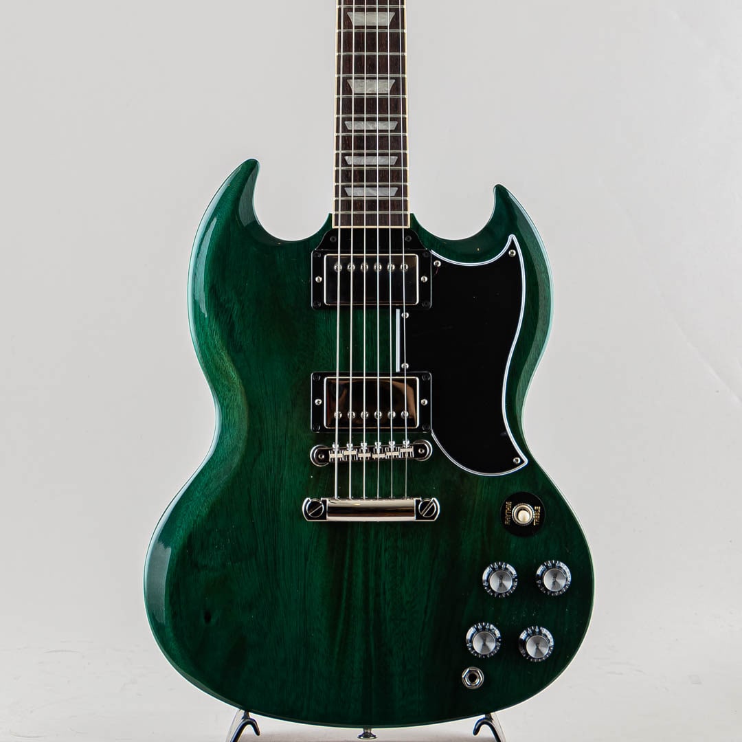 ギター Gibson SG Standard '61 Translucent Teal Moss Music - Guitarra Gibson SG Standard '61 Teal