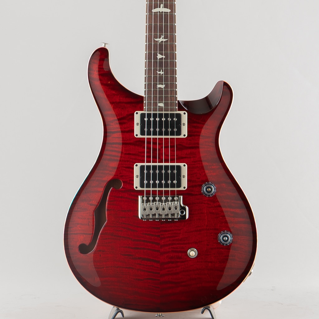 CE 24 Semi-Hollow Fire Red Burst