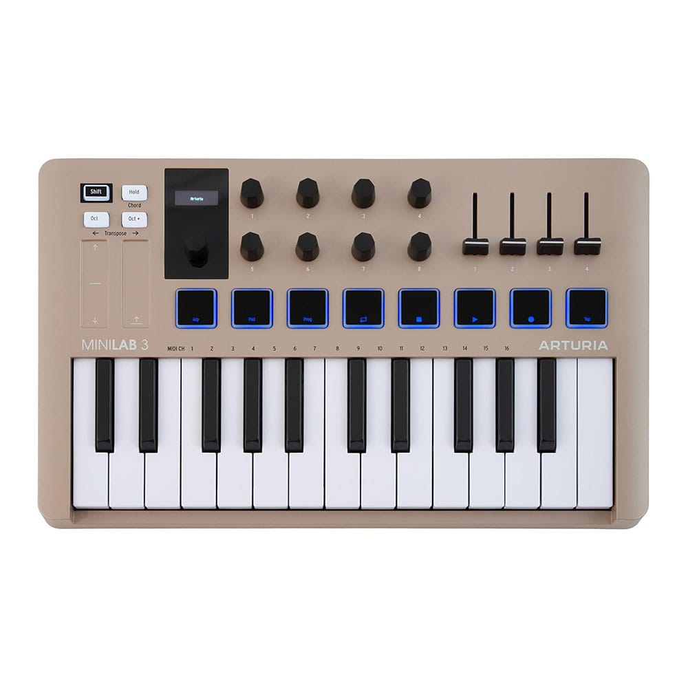 Arturia MIDI Keyboard 25 Keys MiniLab3 Champagne (DZONE Champagne