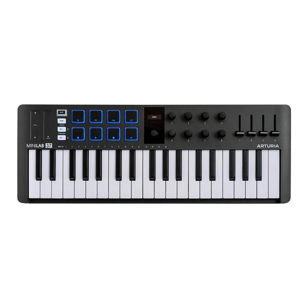 Arturia アートリア MIDIキーボード&パッドコントローラー MINILAB 37 (ブラック) 37鍵盤 ブラック DZONE