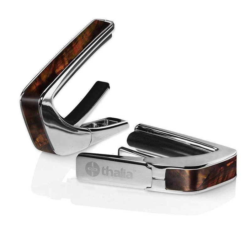 タリア カポ Thalia Capos Exotic Shell Series WHISKY ANGEL WING / Chrome / ギター 12インチフレットパッド付属