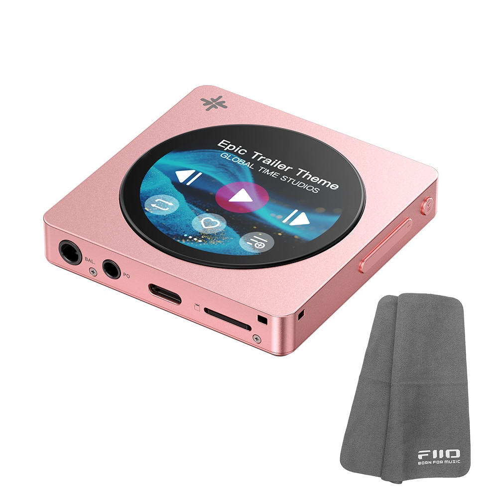 FIIO デジタルオーディオプレーヤー Snowsky DISC ピンク (FIO-SSDISC-P) 《ロゴ入りクロスプレゼント》 ピンク DZONE