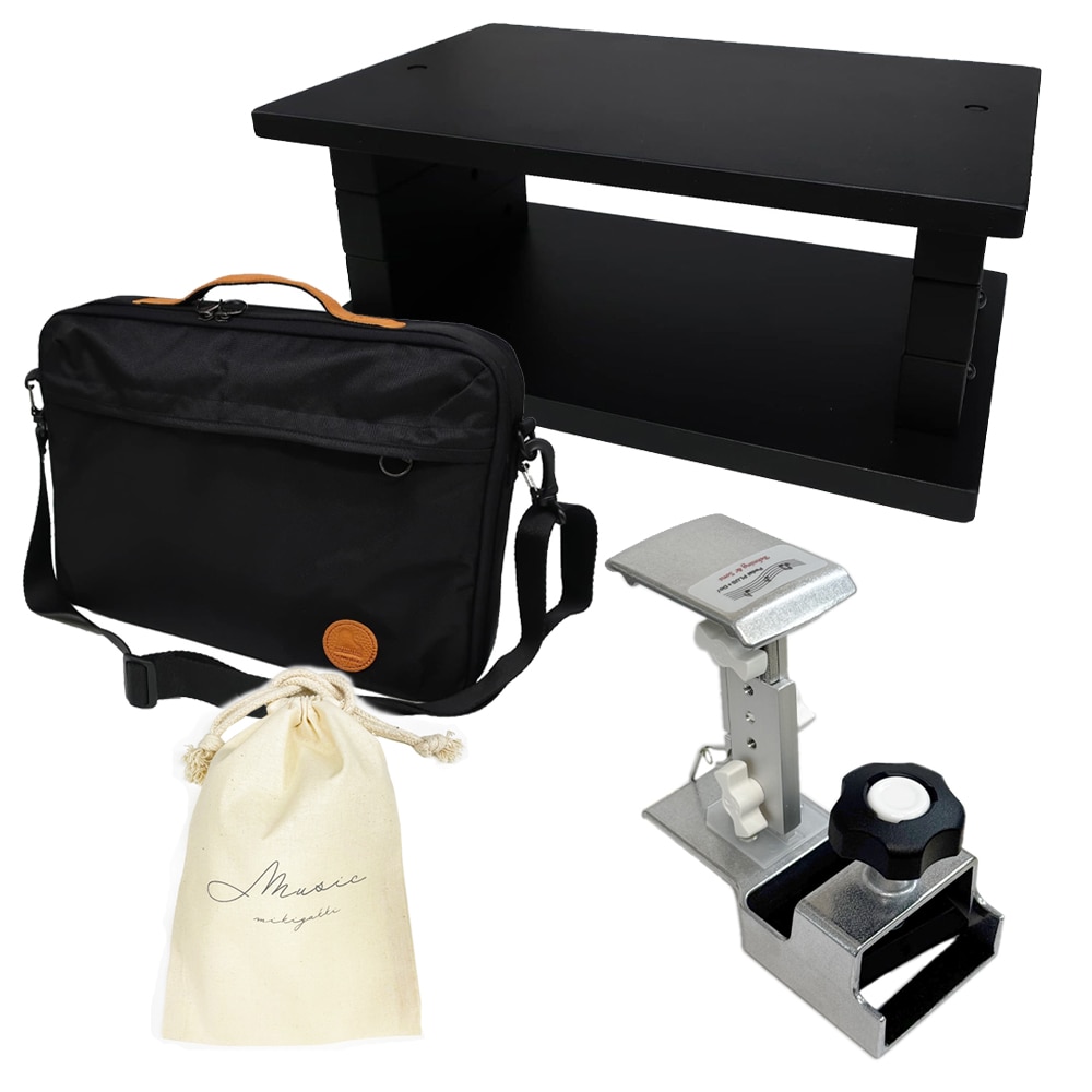 Behning&Sons Pedal PLUSII ペダルプラス2 + 専用スツール ピアニスタ + 専用 キャリーバッグ + オリジナル巾着セット / Pianista 補助ペダル ピアノ