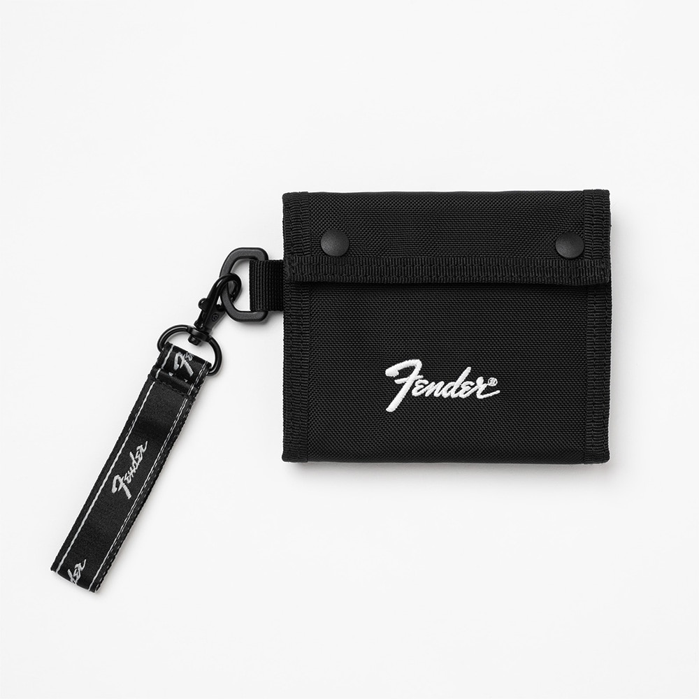 Fender フェンダー 950-6070 (ブラック) 三つ折り財布 ナイロン ブラック DZONE
