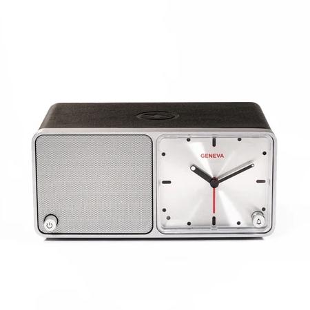 GENEVA TIME Black ブラック ジェネバ タイム アナログ時計 ワイヤレス充電 Bluetoothスピーカー 0件のレビュー