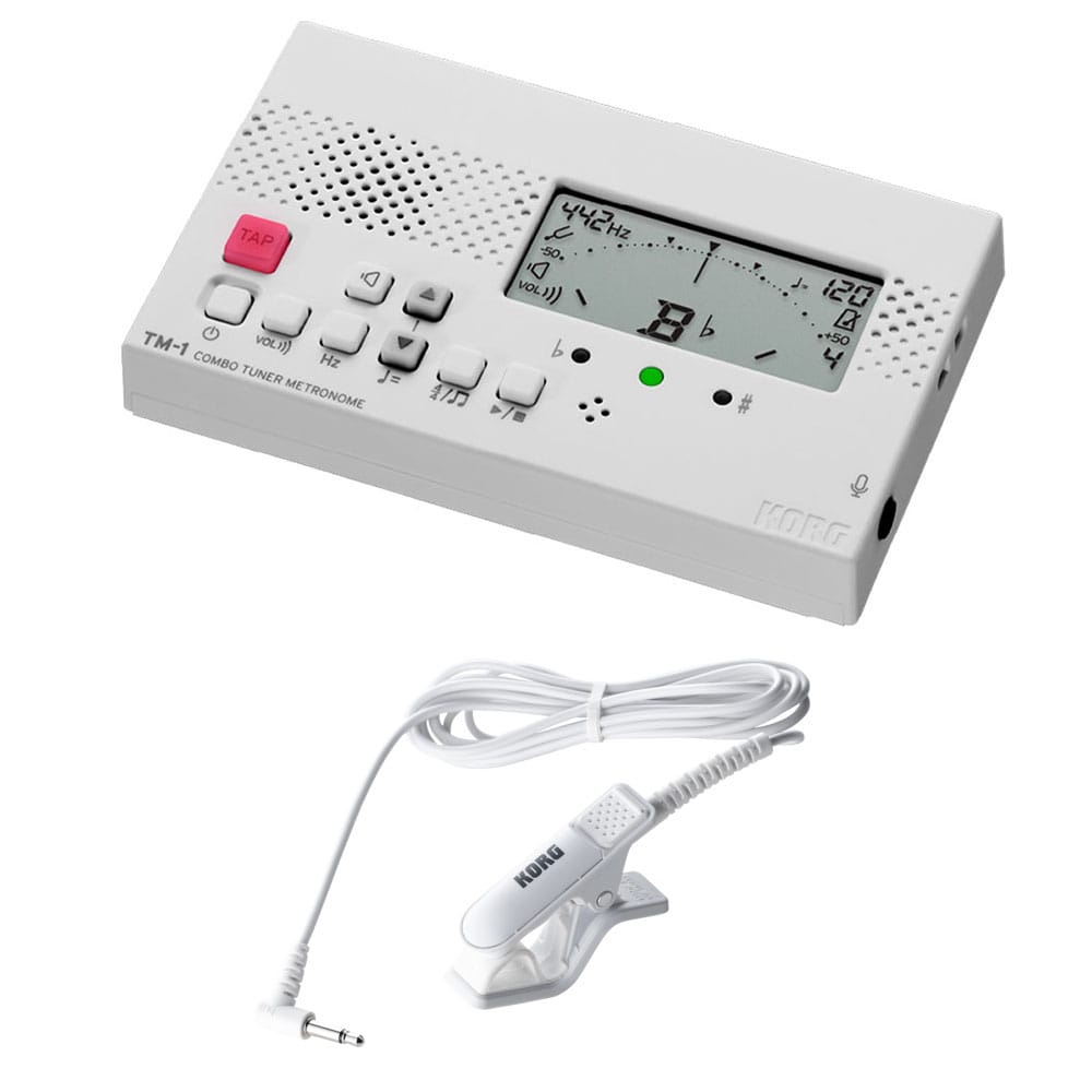 KORG チューナー メトロノーム TM-1 WT + チューナー用マイク CM-400