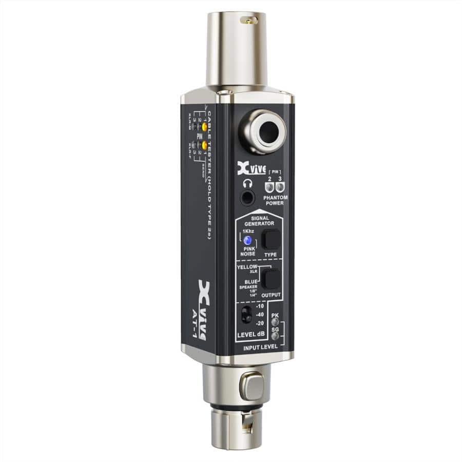 Xvive AT-1 ポータブルオーディオテスター ケーブルテスター ファンタム電源 チェッカー ヘッドホンモニター