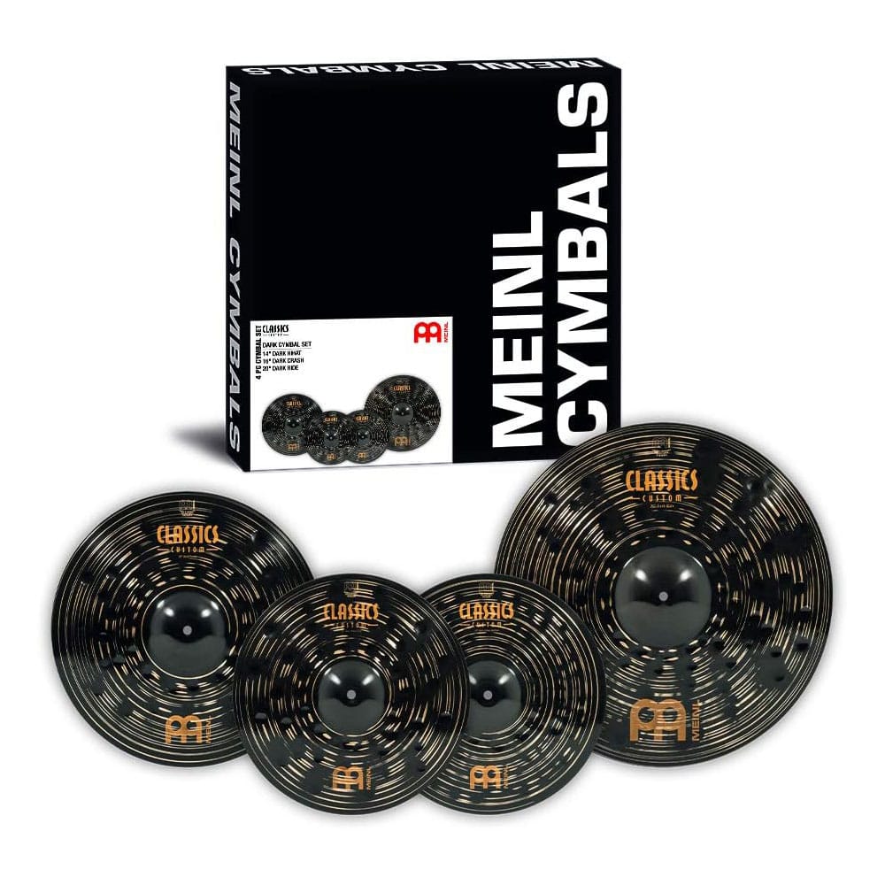 MEINL Cymbals マイネル Classics Custom Dark Series シンバルセット 14 Hihat/ 16 Crash/ 20 Ride Dark Cymbal Set CCD141620 【国内正規品】