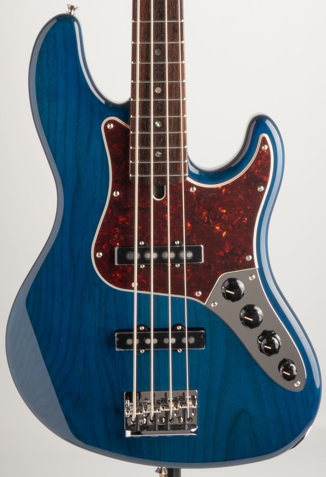 Made in Japan Active Modern Jazz Bass / Sapphire Blue Trans SBT MIKIGAKKI RHYTHM SQUARE BassSide