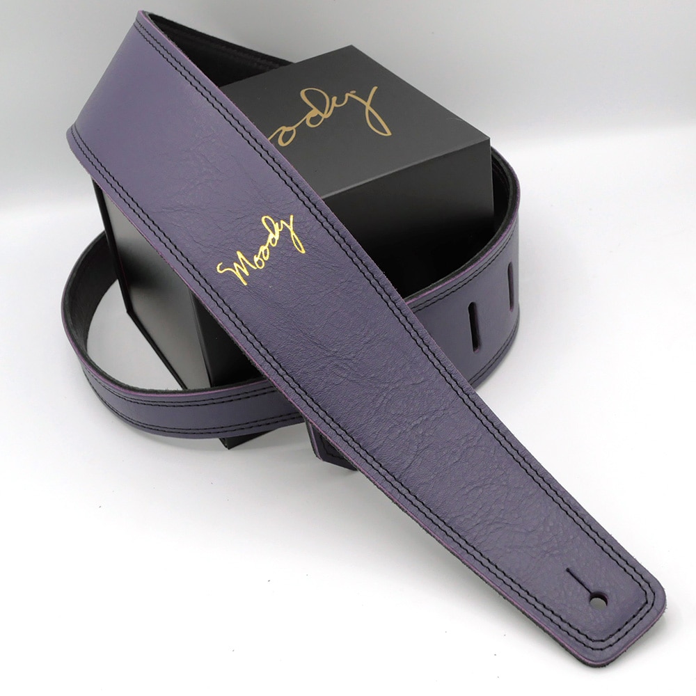 Leather 2.5 Inch Violet-Black Standard Tail