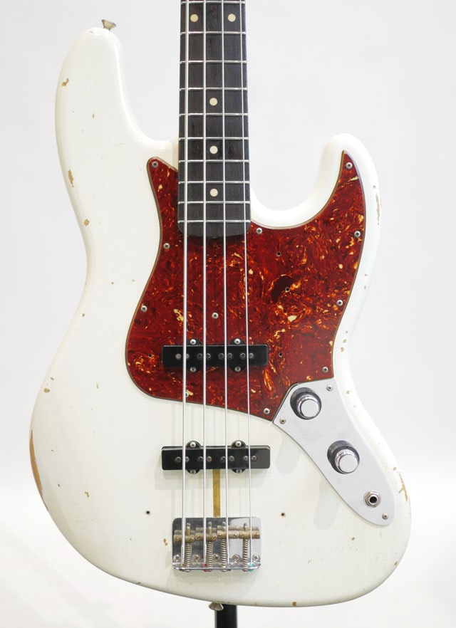 LTD Namm 1960 Jazz Bass Relic Aged Olympic White 2017