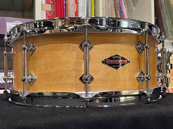 【中古品】Birdseye Maple Snare Drum Solid Shell 14"×5.5"