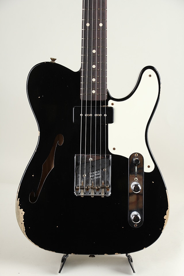 Custom P-90 Thinline Telecaster Relic / Aged Black 2021
