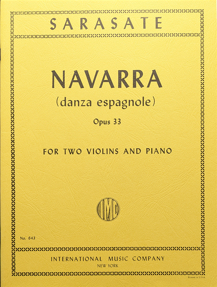 【2Vn+Pf】 サラサーテ / ナヴァラ(弦楽器洋書)