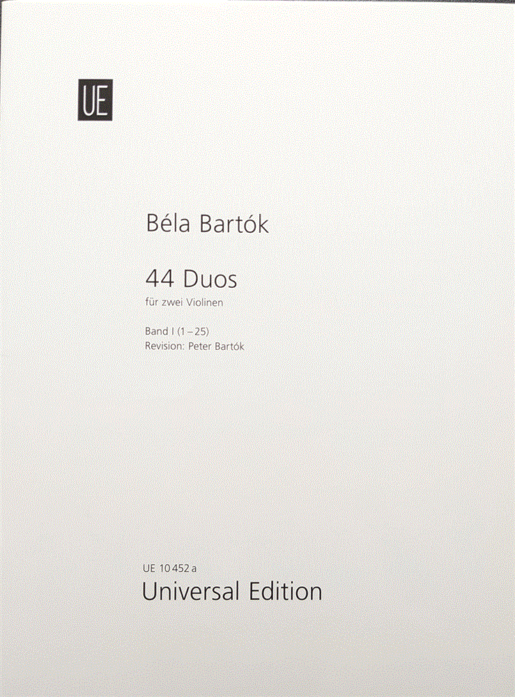 【2Vn】バルトーク / 44の二重奏曲 第1巻(弦楽器洋書)