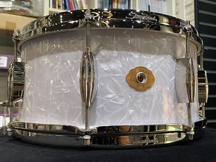 SLFP6514SSK016 / Radio King Artist Snare Drum White Marine Pearl 14×6.5