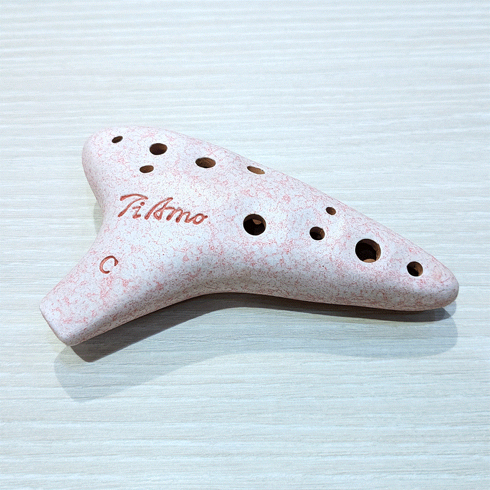 ティアーモ オカリナ ソプラノC スタンダード  ピンク