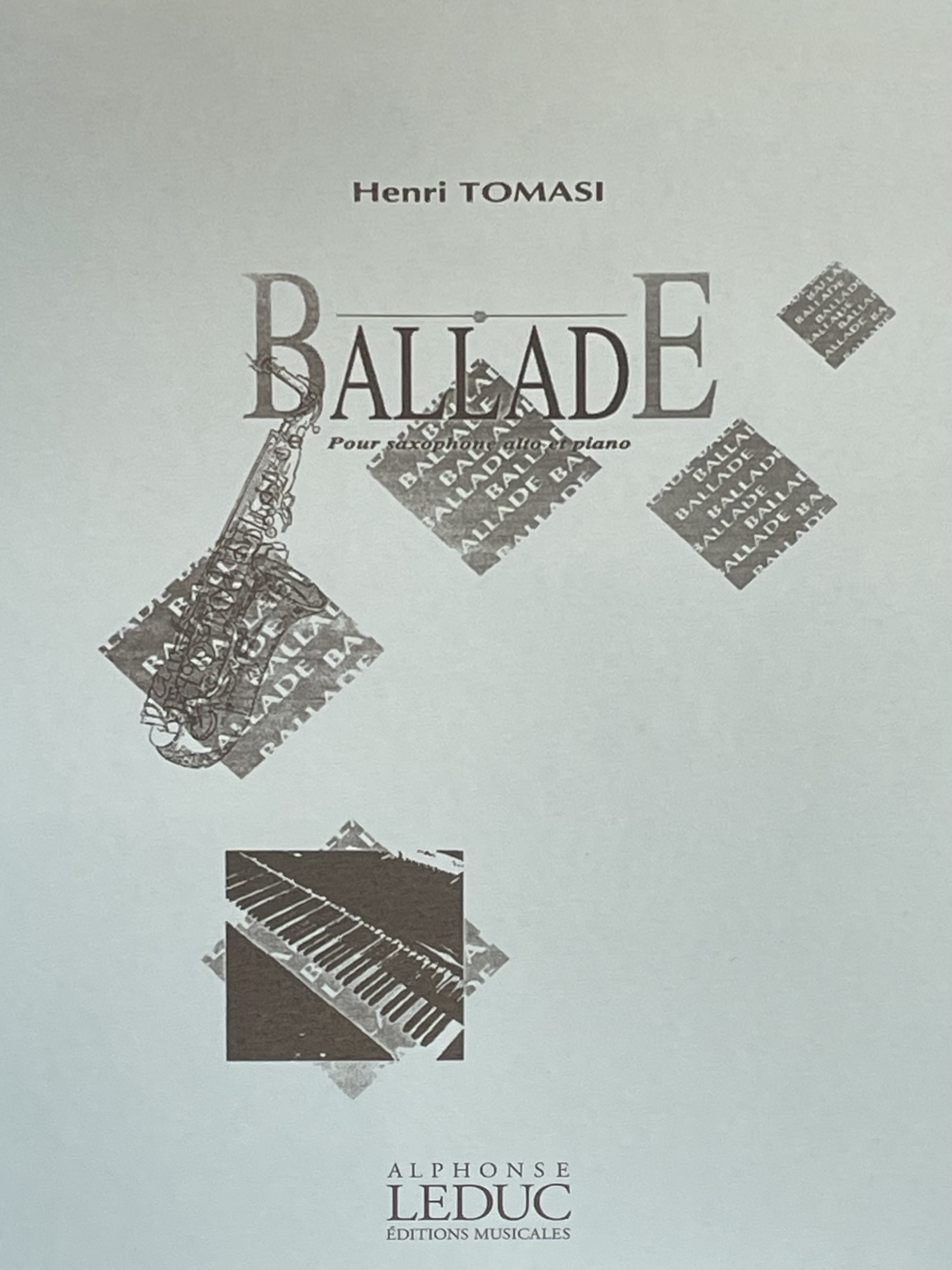 トマジ / バラード(サックス洋書)